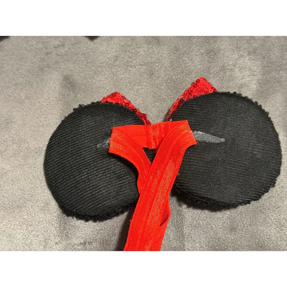 7 Sequin Mouse Ear Elastic Headbands for Baby Toddler